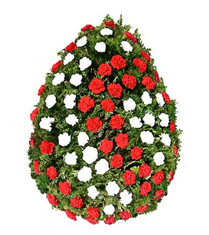 Coroana-funerara-Garoafe-variatii-culori-alina-flowers-coroane-flori